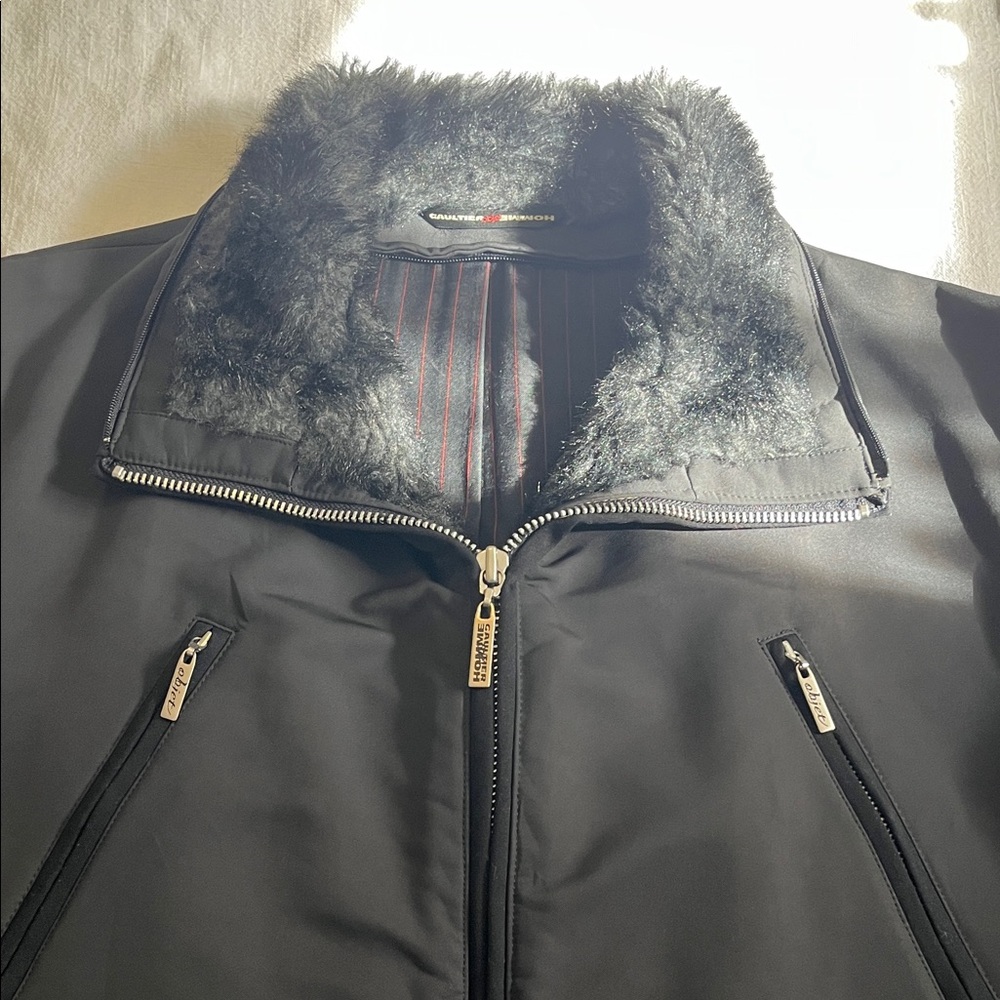 Jean Paul Gaultier Black Jacket with Fur Trim - Picture 10 of 14